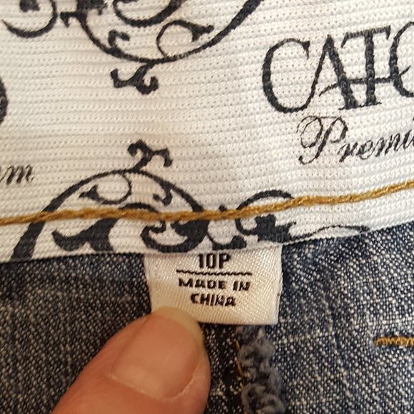 Cato Premium Denim Jeans Size 10P - Picture 9 of 11